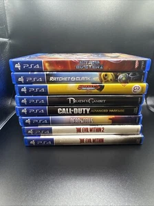 PS4 Games lot bundle used 8 Games CIB Tested WORKS GREAT - Picture 1 of 9