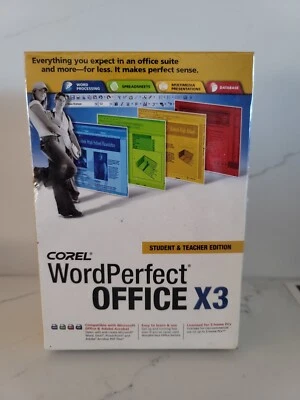 Corel WordPerfect Office X3 Student and Teacher Edition (Sealed Retail Box) - Image 1 of 2