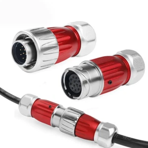 Industry M20 Waterproof IP67 Metal 2 3 4 5 7 9 12 Pin Power Cable Connector Plug - Picture 1 of 18