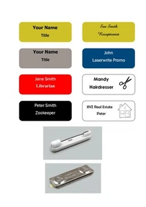 Personalised Premium Name Badge Staff ID Tag - Design Your Custom Badge - Picture 1 of 6
