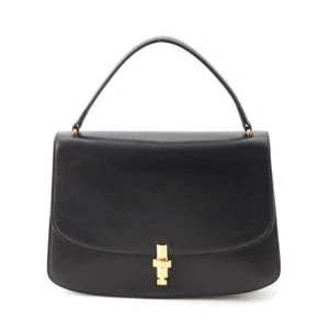 Bolso de mano de cuero THE ROW piel de becerro SOFIA 10.00 W1446 negro - Imagen 1 de 17