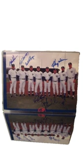 NEW YORK YANKEES SIGNED MGR PICTURE AUTOGRAPHED BY 7 - Picture 1 of 1
