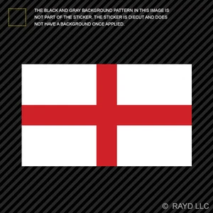 Calcomanía troquelada de 4"" con bandera inglesa autoadhesiva vinilo Inglaterra gb gbr - Imagen 1 de 1