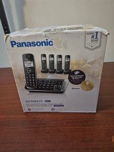 Panasonic KX-TG6845B 5 Słuchawka Telefon bezprzewodowy - Czarny - Zdjęcie 1 z 11