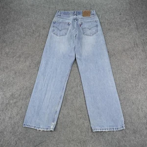 Jeans vintage Levis uomo 31x32 blu denim 569 vestibilità ampia lavaggio leggero larghi 31 Y2k - Foto 1 di 15