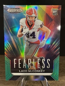 Ladd McConkey (RC) 2024 Panini Prizm Draft Picks - Fearless Green Prizm 🏈 - Foto 1 di 2