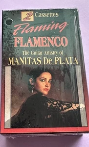 FLAMING FLAMENCO - Guitar Manitas De Plata ( 2 Cassettes) ✨New Sealed✨ - Picture 1 of 3