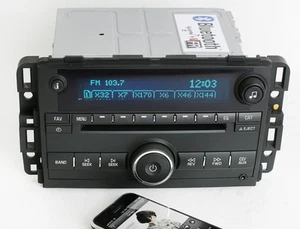 2008 Chevy Impala Radio AM FM CD Player w Bluetooth Music 25957375 US8 UNLOCKED - Bild 1 von 7