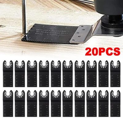 20PCS Oscillating Multi Tool Saw Blades Kit Wood Plastic Metal Cutter For Dewalt