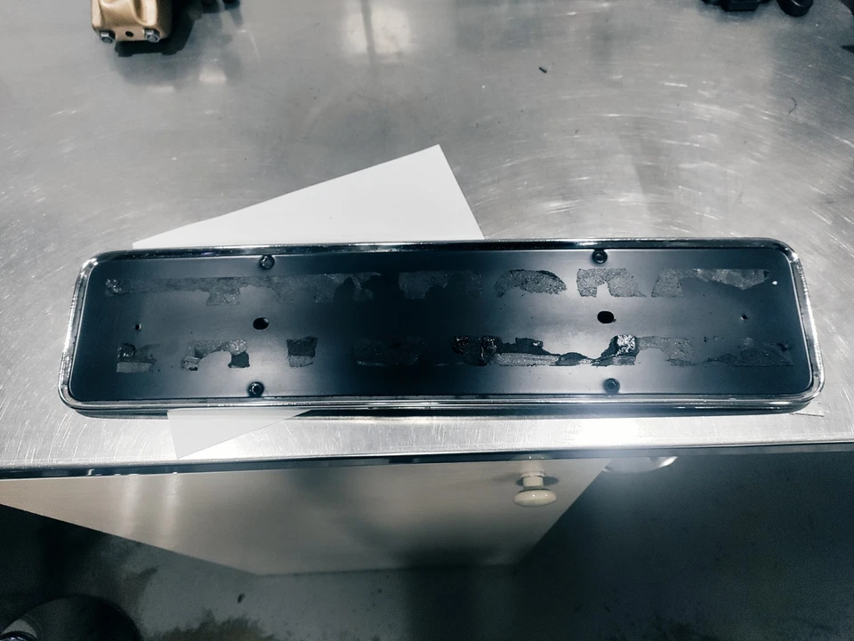 Rover P6 Rear Number Plate Chrome Surround - image 1 of 4