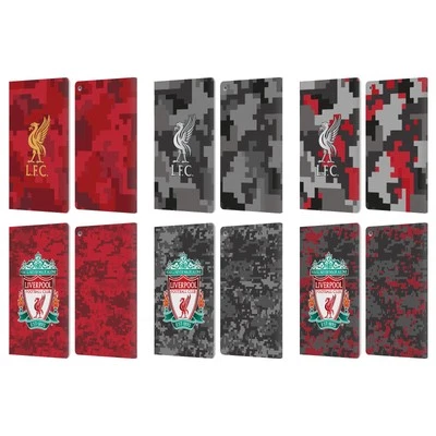 LIVERPOOL FC LFC DIGITAL CAMOUFLAGE PU LEATHER BOOK WALLET CASE FOR AMAZON FIRE - Image 1 of 4