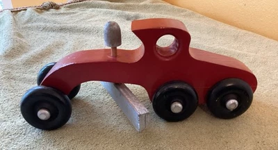 Hand Made Red Tractor Plow Signed By WILSON 2012 - Image 1 of 4