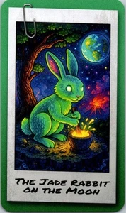 Tarjeta de arte Zendecks JADE RABBIT 2025 mitología y leyendas envío gratuito - Imagen 1 de 1