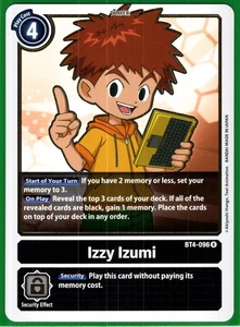 Izzy Izumi Rare Great Legend  BT4-096 R NM - Picture 1 of 1