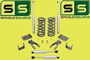 2"/4" Drop Kit Fits 98-15 Ford Ranger 2WD Coils+Flip+Shackles+Shocks  SPR CODE-3 - Picture 1 of 3