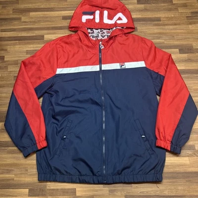 Chaqueta cortavientos Fila para hombre roja/azul marino/blanca ***leer*** Foto 1 de 4