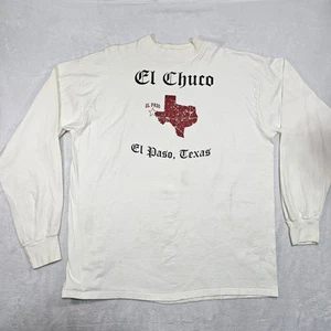 Vintage El Chuco El Paso Texas T-Shirt Herren 2XL Oversized Vintage Look Langarm - Bild 1 von 10
