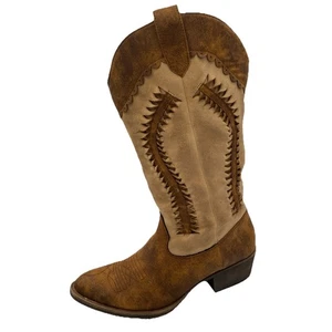 Botas Matisse "Rangler" vieira detalladas estilo occidental media pantorrilla talla 10 M - Imagen 1 de 8