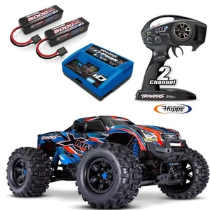 TRAXXAS# X-Maxx 4x4 VXL cintura blu + 2 lipos Traxxas 5000 mAh 4S + caricatore lipo live - Foto 1 di 7