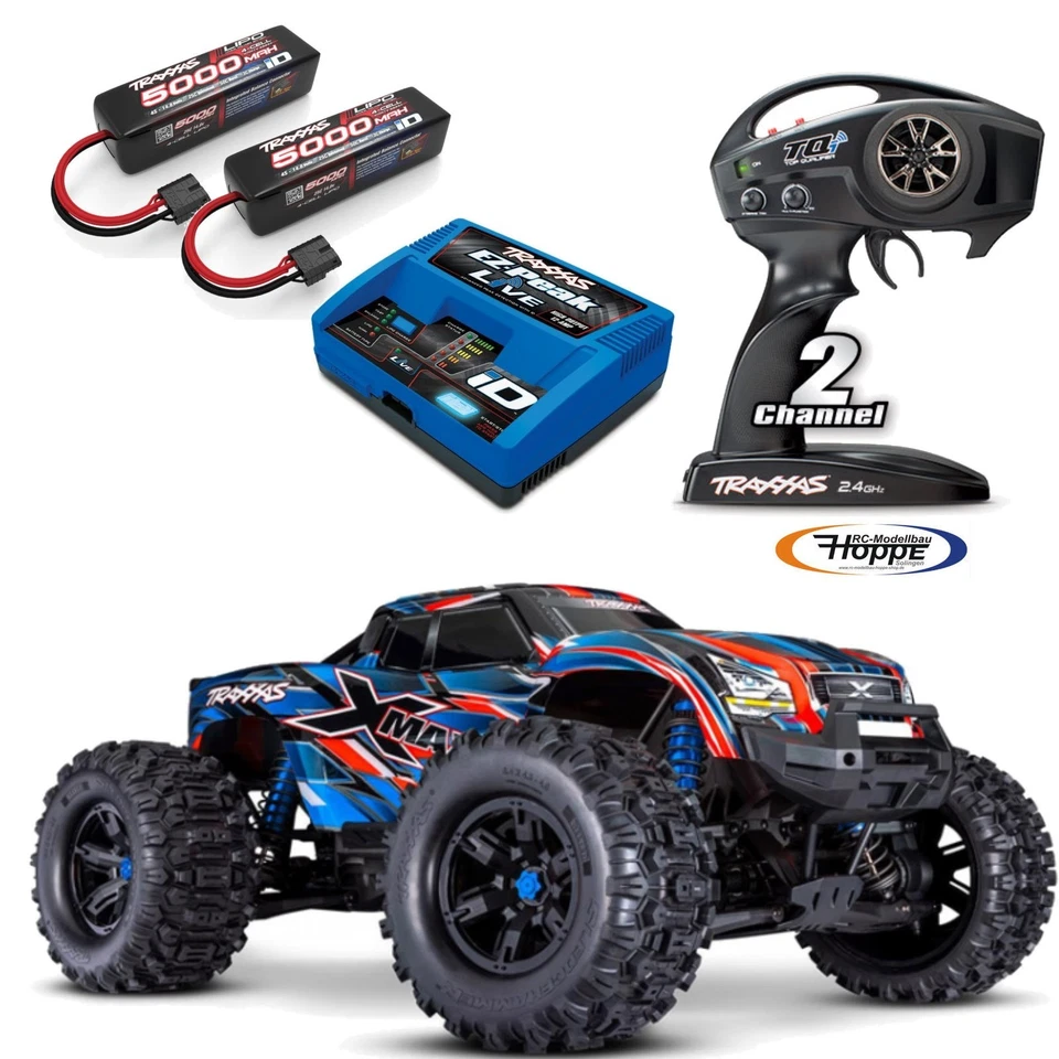 Traxxas 77096-4 X-Maxx 8S 1/5 4WD TQi TSM Belted TRX-8S Set Blau