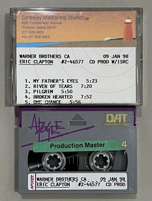 Eric Clapton - Pilgrim DAT CD Production Master Digital Audio Tape Cassette Rare - Image 1 of 2