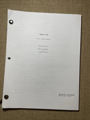 FAMILY GUY SCRIPT Vintage Cartoons movie Tv Production Art Animation Cels  i24 - Изображение 1 из 4