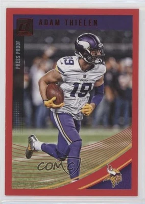2018 Panini Donruss Press Proof Red Adam Thielen #174 - Image 1 of 2