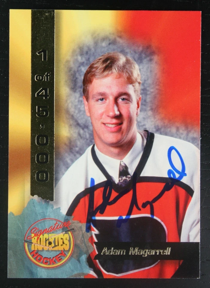 AUTOGRAPHED - Adam Magarrell Signature Rookies #53 Philadelphia Flyers 1994 NHL - Image 1 of 2
