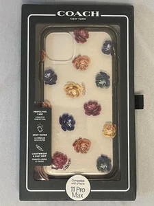 Coach Protective Case for iPhone 11 Pro Max - Dreamy Peony Clear/Rainbow - Photo 1 sur 4