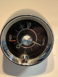 1961 1962 1963 1964 CADILLAC DEVILLE ELDORADO DASH CLOCK W/CHROME CUP ORIG GM - Picture 1 of 6