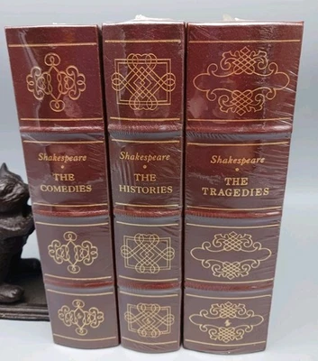 Easton Press SHAKESPEARE THE COMEDIES, HISTORIES, TRAGEDIES Sealed Set of 3 Foto 1 de 4