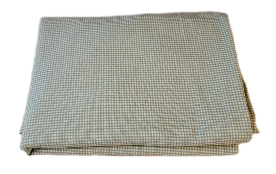 Ralph Lauren Sage Gingham Blue Twin Duvet Cover Cotton Reversible