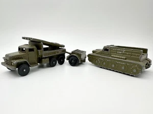 Models Armored Vehicle Vintage Set Military Cars Equipment Toy Collectible USSR - Picture 1 of 12