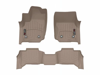 WeatherTech Floor Mats FloorLiner for - Toyota 4Runner - 1st & 2nd Row Tan - Image 1 of 4