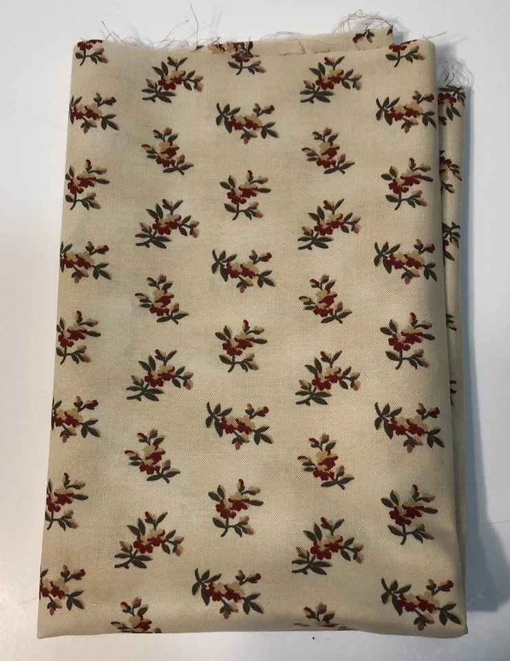 Richmond Reds 8301 By Barbara Brackman Moda 1 Yard Cut Quilting Fabric Craft - Image 1 of 4