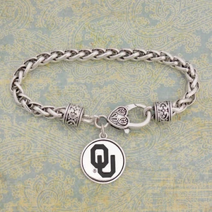 OKLAHOMA SOONERS SILBERFUTTER ARMBAND 7,5" - Bild 1 von 1
