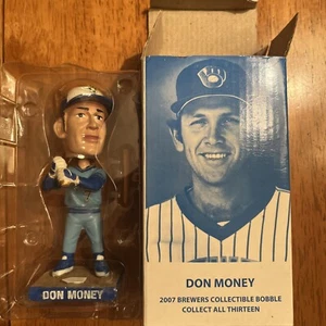 DON MONEY 2007 RARE POWDER BLUE MINI BOBBLEHEAD MILWAUKEE BREWERS 5.5 in. - Picture 1 of 8