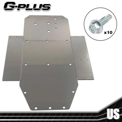 Fit For 08-14 Polaris RZR RZR-S 800 900 New 3/16" Aluminum Skid Plate Heavy Duty - Image 1 of 4