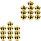  20 Pcs Gold Plated Silver Crown Shape Charms Mini Ornament Necklace