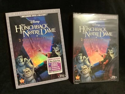 The Hunchback of Notre Dame and II (Blu-Ray DVD 2 Movie Collection) - NEW Sealed - Image 1 of 3