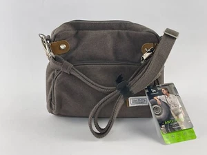 Travelon Anti Theft Gray Heritage Collection Crossbody Bag NWT - Picture 1 of 1