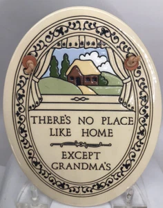 Vintage Grandma Trinity Pottery Plaque There's No Place Like Home Except USA(8 - Picture 1 of 9