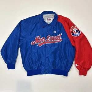Vintage Montreal Expos Starter Jacket Adult Large MLB Diamond Collection Men - Picture 1 of 16