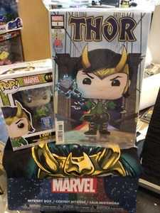 FUNKO LOKI MARVEL GESCHENKBOX FCBD POP + XL SCHWARZ T-SHIRT + THOR #1 COMIC - Bild 1 von 6