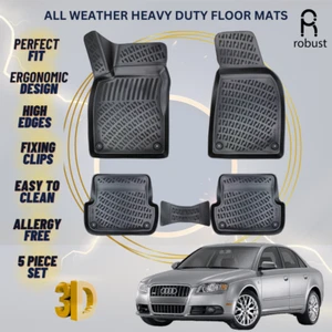 Floor Mats Liners For Audi A4 B7 2004-2008 All Weather Heavy Duty 3D Car Rugs - Picture 1 of 9