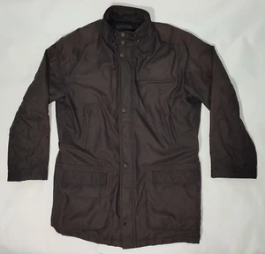 Ermenegildo Zegna Sport Derby Jacket Brown Microtene Thermore Size Large - Picture 1 of 7