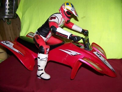traxxas tmaxx proline razer body w figure red hpi nitro rc car monster parts - Image 1 of 4