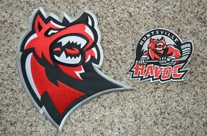 CHOICE OF: Huntsville Havoc SPHL Vintage Minor Hockey Jersey Jacket Patch Crest - Picture 1 of 3