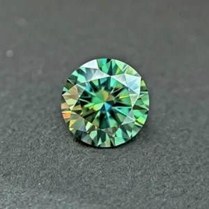3.0~15mm Cyan Blue Round Excellent Loose Moissanite Stone With GRA Certificate - Picture 1 of 7