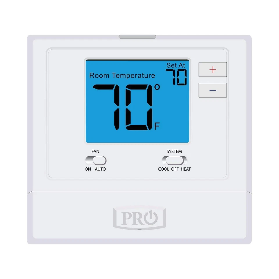 Blue HVAC Thermostat 4 Inch Display Backlight Configurable Gas Electric - Image 1 of 1